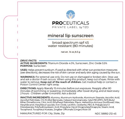 58892-212-45 Mineral Lip Sunscreen Reference (58892 212 45 Mineral Lip Sunscreen Reference)